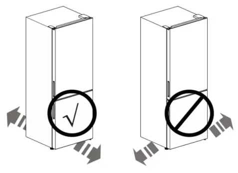 Hisense HRBM417C 417L Bottom Mount Fridge - Moving
