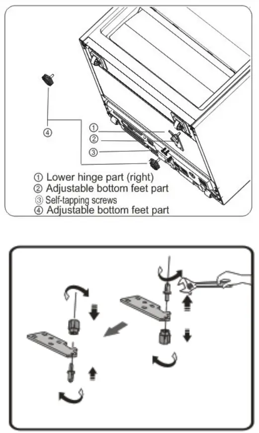 Hisense HRBM417C 417L Bottom Mount Fridge - figure 1