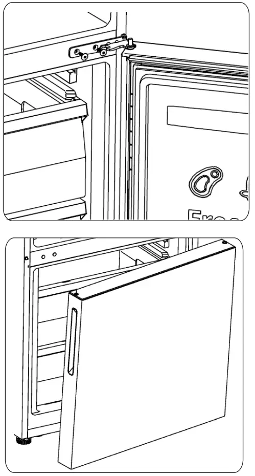 Hisense HRBM417C 417L Bottom Mount Fridge - lower door