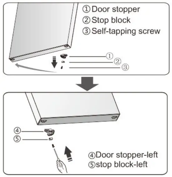 Hisense HRBM417C 417L Bottom Mount Fridge - lower door1