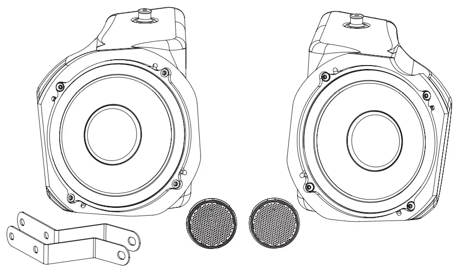 MTX Audio PROXP 20 FS Polaris Rzr Pro Xp Front Speaker Pods