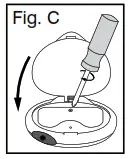 Homedics PDM-200 3D Deluxe Pedometer - INSTALLING THE BATTERIES3