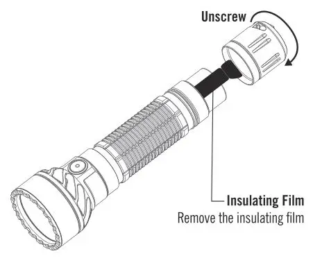 OLIGHT Freyr - BATTERY INSTALLATION