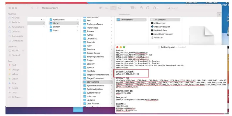 HUAWEI MobileWiFi Tool on the MAC System -figure 4