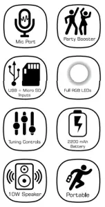 Bluestone SB10 Speaker Remix BT 10W LED Speaker - 1