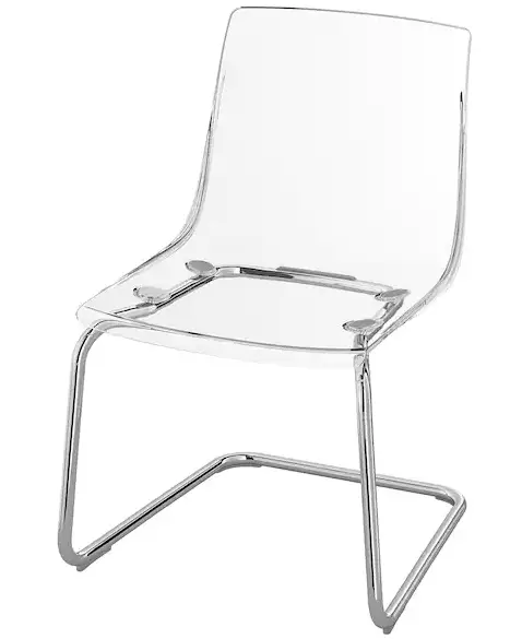 IKEA Tobias Chair Clear Chrome Plated