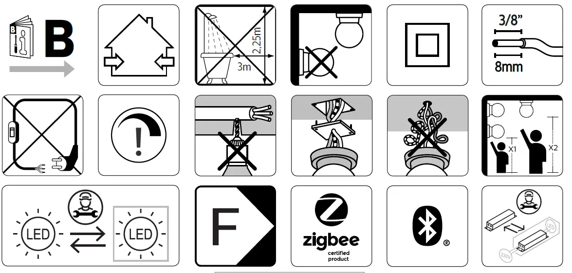 PHILIPS 33939 Aurelle Hue LED Panel Light fig 3