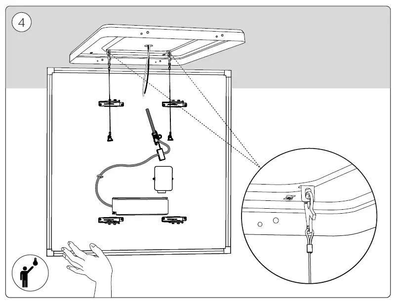 PHILIPS 33939 Aurelle Hue LED Panel Light fig 8