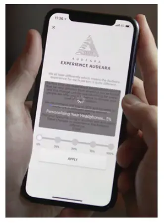 AUDEARA A 01 Headphone +BT 01 TV Transmitter - PERSONALISING