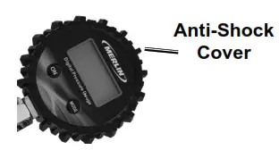 MERLIN 63544 Tire Pressure Gauge - Anti-Shock