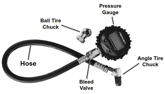 MERLIN 63544 Tire Pressure Gauge