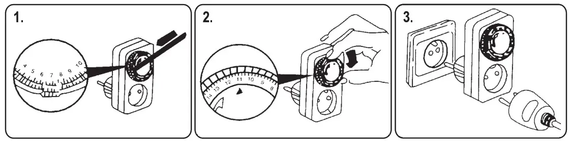 SOMOGYI 0760S Mechanical Indoor Timer Clock