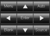 vivitek DU8090Z Projector - control key window