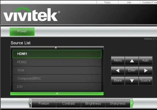 vivitek DU8090Z Projector -crestron roomview