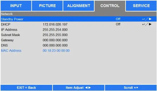 vivitek DU8090Z Projector - set up