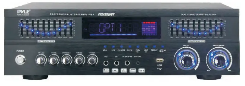 PYLE PREA90WBT Stereo Wireless BT Home Theater Amplifier-