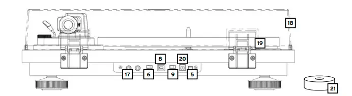 reloop Turn3 Premium Analogue HiFi Turntable fig 2