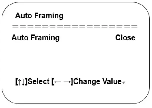BenQ DVY22 4K AI Digital Zoom Conference Camera - settings 1