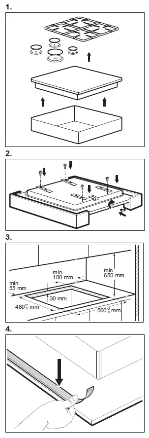 Electrolux KGG6437W Hob-5