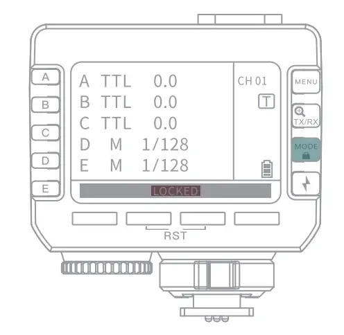 NEEWER Q CTTL Wireless Flash Trigger - Lock