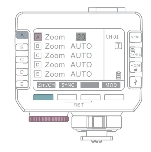 NEEWER Q CTTL Wireless Flash Trigger - Zoom