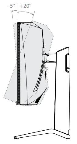 Adjusting the monitor