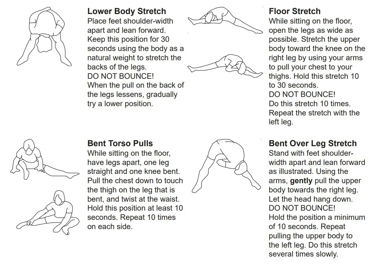 STAMINA Power Tower Owner’s Manual - Suggested Stretching Exercises