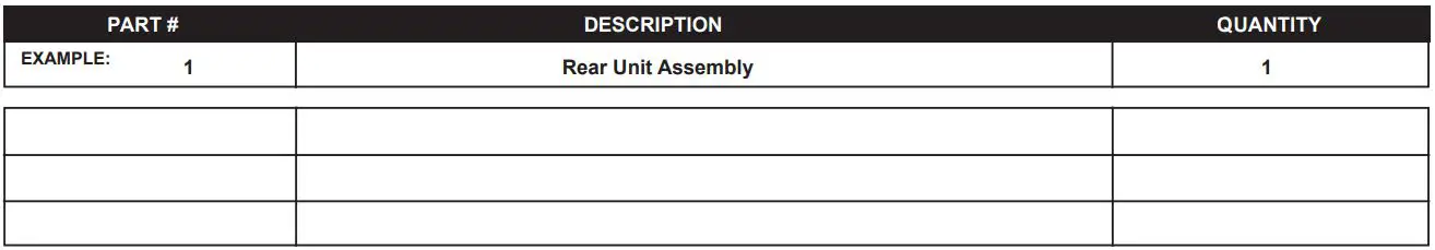 STAMINA Power Tower Owner’s Manual - filling form