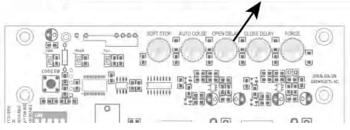 TOPENS Dual Swing Gate Opener Potentiometer A2
