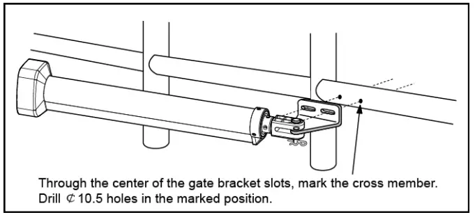 TOPENS Dual Swing Gate Opener tightened nuts