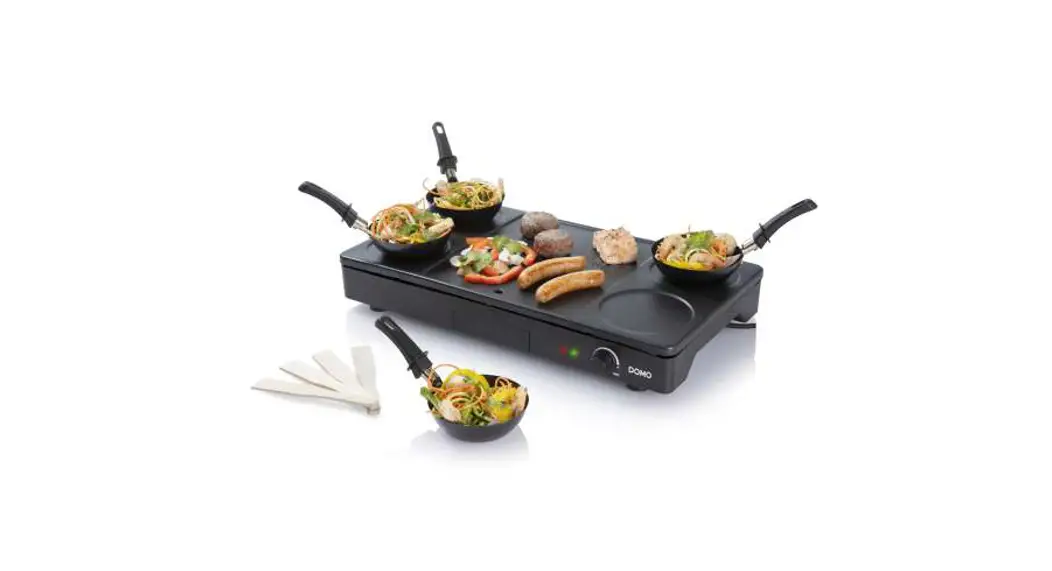 Domo Do8712w Squeegee Black 1000 W Gourmet Set Instruction Manual