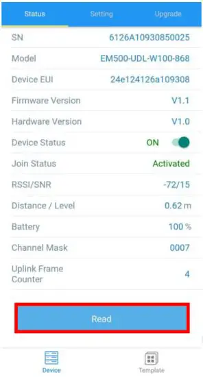 URSALINK EM500 UDL Ultrasonic Distance Level Sensor - figure 17