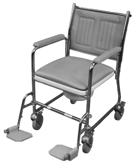 aidapt VR166 Linton Mobile Commode and Footrests