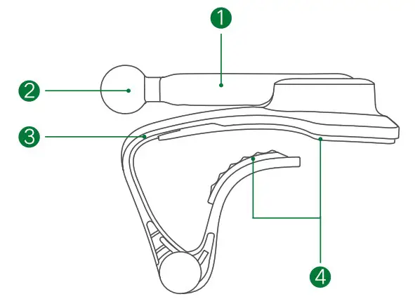 UGREEN LP369 Phone Mount for Dashboard - Product overview 2