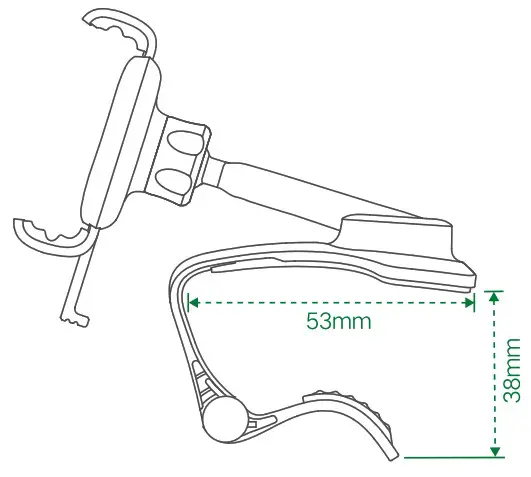 UGREEN LP369 Phone Mount for Dashboard - applicable 1