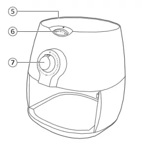 airfryer part button