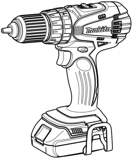 makita DHP446 Cordless Hammer Driver Drill