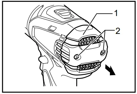 makita DHP446 Cordless Hammer Driver Drill - Screw