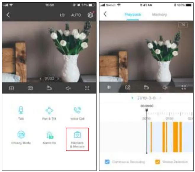 tp link Tapo C200 Pan Tilt Home Security Wi Fi Camera - Recordings 4