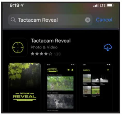 revealcellcam XB and XB Tactacam Cellular Camera - app 3