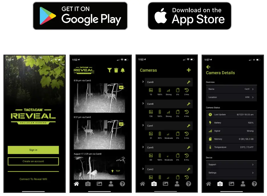 revealcellcam XB and XB Tactacam Cellular Camera - app 4