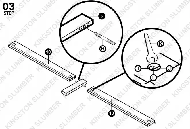 KINGSTON SLUMABER Single Bed Frame 8