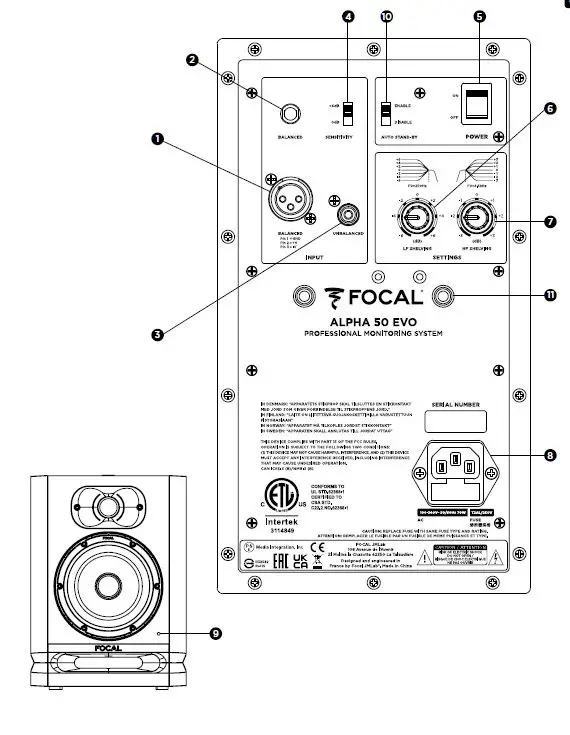 FOCAL ALPHA EVO Active Monitor 14