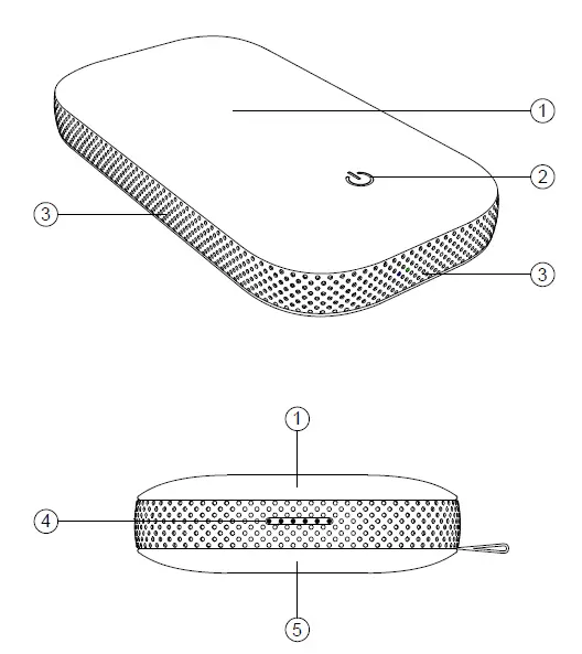 LEXON LA128 Wireless Power Bank with 360 Degree Bluetooth Speaker 1