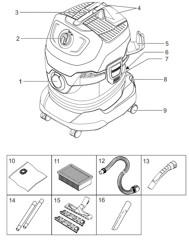 KARCHER WD 4 Premium Vacuum Cleaner - fig