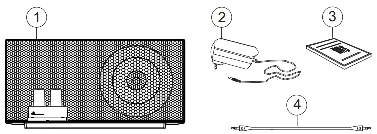 LANCHIYA MK70 Premium Vacuum Tube Bluetooth Speaker - Package Contents