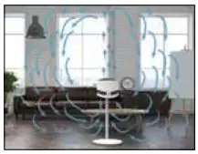 BONECO Air Shower Fan -ROOMS WITH HIGH CEILINGS