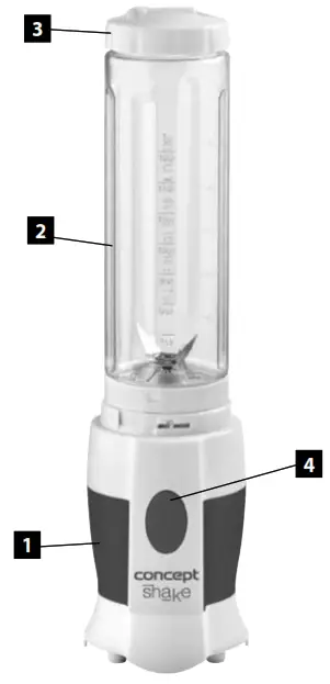 concept SM 3350 Smoothie Maker Blender - fig