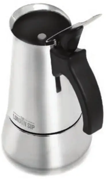 THE LONDON SIP EM10S Stainless Steel Stovetop Espresso Maker - Fig 6