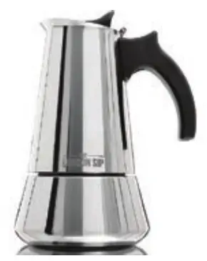 THE LONDON SIP EM10S Stainless Steel Stovetop Espresso Maker - Fig5
